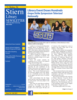Issue 56, Fall 2015 - California State University, Bakersfield