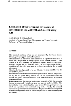 Estimation of the torrential environment