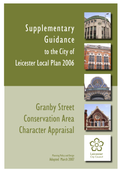 Granby Street Conservation Area Character Appraisal
