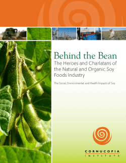 Behind the Bean - Cornucopia.org