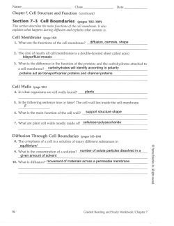 diffusion, osmosis, shape bilayer/fluid mosaic carbohydrates will
