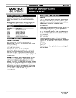 martha stewart&trade; living metallic paint