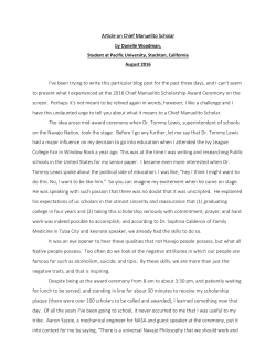 Article on Chief Manuelito Scholar I`ve been trying to write this