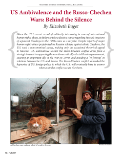 US Ambivalence and the Russo-Chechen Wars: Behind the Silence