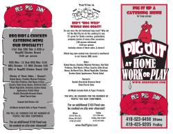 Meats - Red Pig Inn