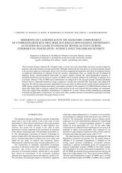 missorting of cathepsin b into the secretory compartment of ci