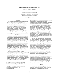 IDENTIFICATION OF SWIRLING FLOW IN 3