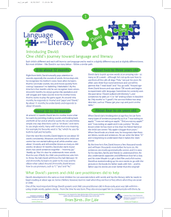 Literacy - Parent Resource Centre