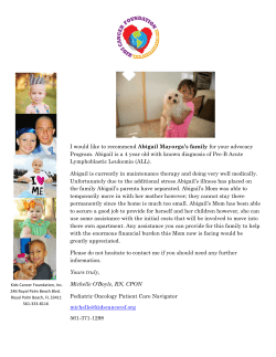 I would like to recommend Abigail Mayorga`s family for your