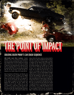 CREATING DEATH PROOF`S CAR CRASH SEQUENCE