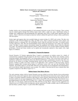 Ballistic Shock Attenuation for Armored Ground