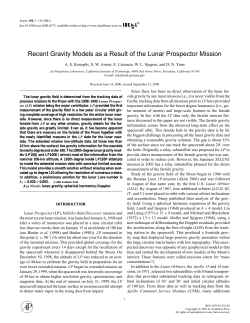 Recent Gravity Models as a Result of the Lunar Prospector Mission