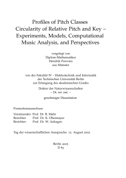 Profiles of Pitch Classes Circularity of Relative Pitch