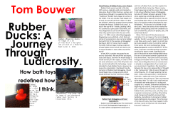 Tom Bouwer Rubber Ducks - Evergreen Blogs Edu Home
