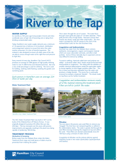 Each person in Hamilton uses on average 224 litres of water per day