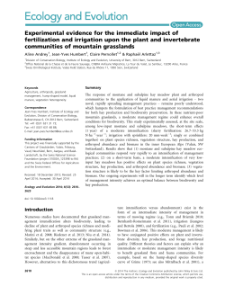Experimental evidence for the immediate impact of fertilization and