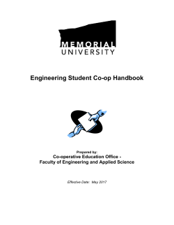 Engineering Student Co-op Handbook
