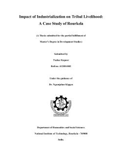 Impact of Industrialization on Tribal Livelihood