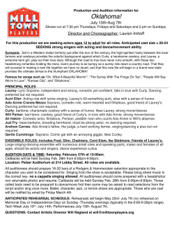 Oklahoma Audition Call.pages