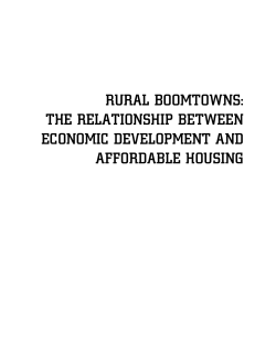 Rural Boomtowns - Housing Assistance Council