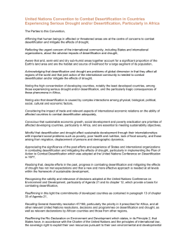 United Nations Convention to Combat Desertification in Countries