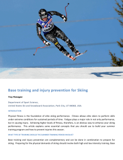 Base training and injury prevention for Skiing