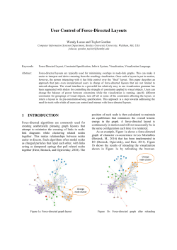 User Control of Force-Directed Layouts