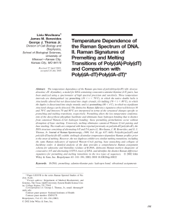 Temperature Dependence of the Raman Spectrum of DNA. II