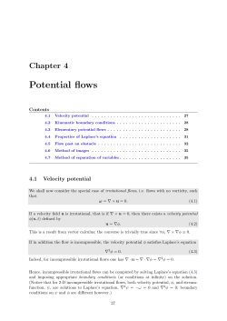 Potential flows