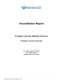 AdvancED Accreditation Report