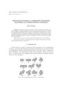 HEXAGONAL SYSTEMS. A CHEMISTRY