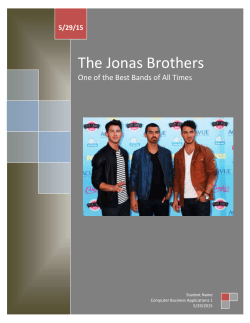 The Jonas Brothers
