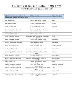 chapter iii vocabulary list