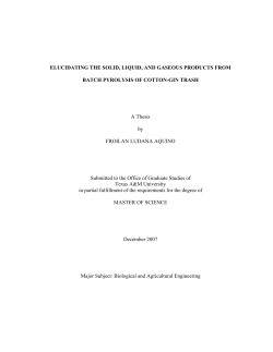 ELUCIDATING THE SOLID, LIQUID, AND GASEOUS PRODUCTS