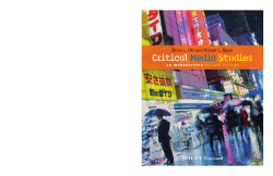 1 Introducing Critical Media Studies