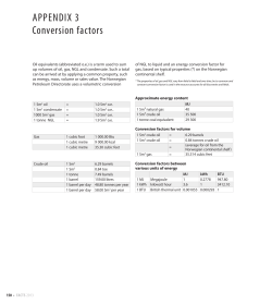 APPENDIX 3 Conversion factors