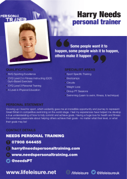 Harry Needs - Life Leisure