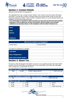 Participant referral form
