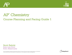 Course Planning and Pacing Guide 1