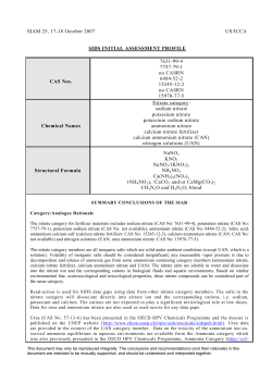 Nitrates Category