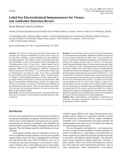 Label-free Electrochemical Immunosensors for Viruses and