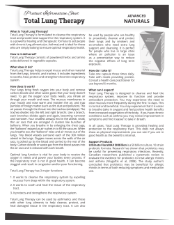 What is Total Lung Therapy?