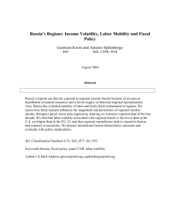 Russia`s Regions - Inter-American Development Bank