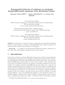 Exponential behavior of solutions to stochastic