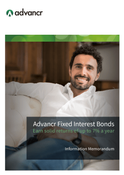 Advancr Fixed Interest Bonds