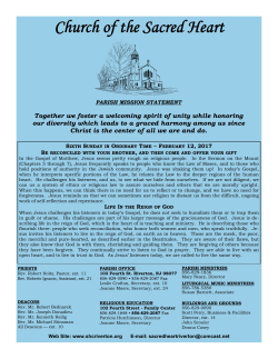 February 12, 2017 - Church of the Sacred Heart