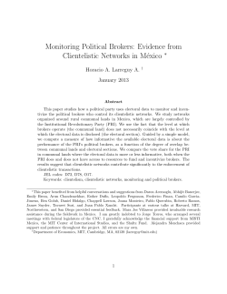Monitoring Political Brokers: Evidence from