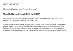 April 2017 - Harvard Harris Poll