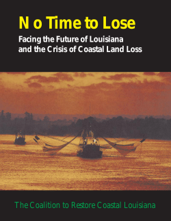 No Time to Lose - Coalition to Restore Coastal Louisiana