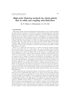 High-order Eulerian methods for elastic